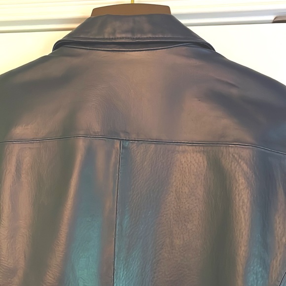 Denim and Co charcoal leather blazer - Picture 6 of 6